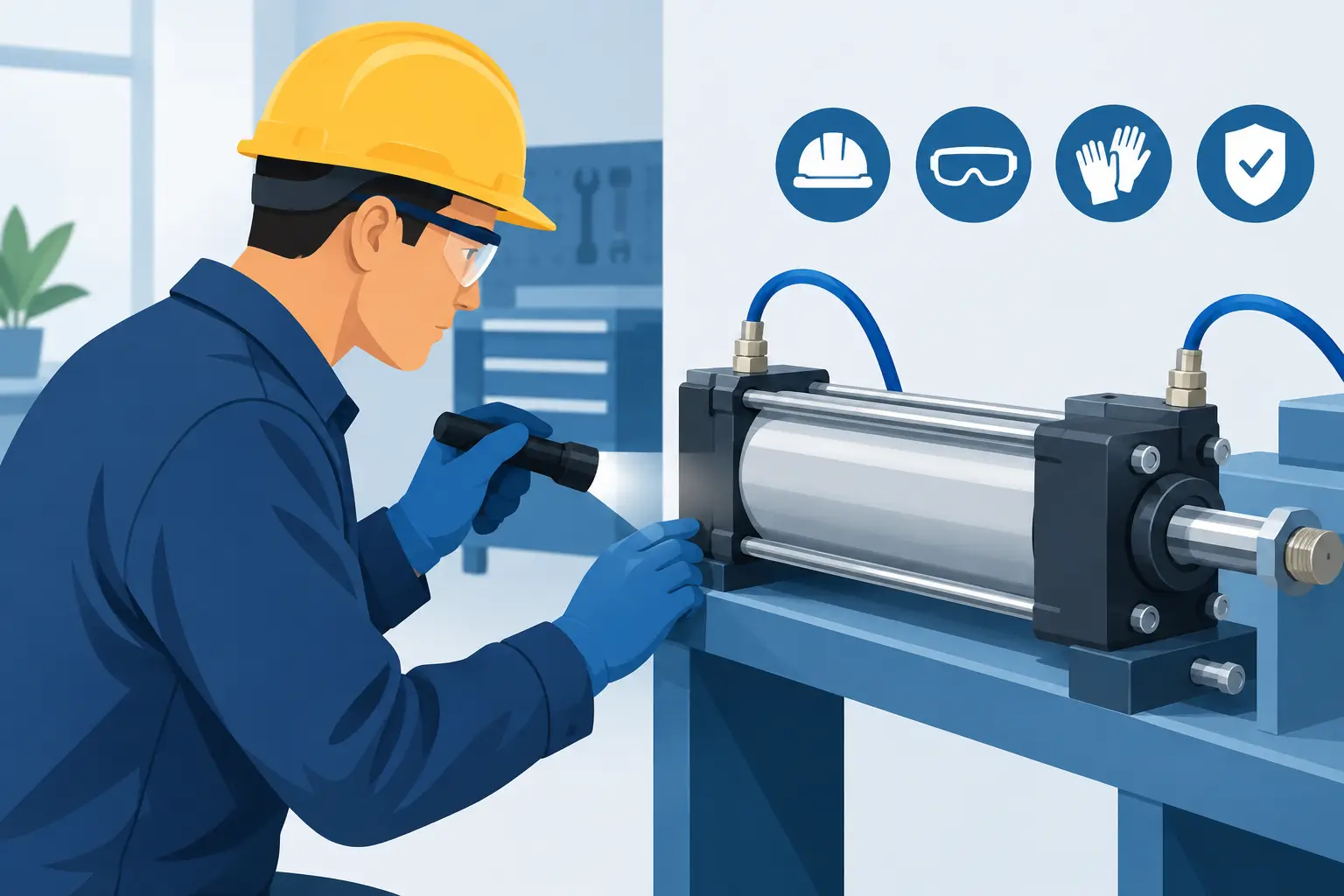 How to Inspect Pneumatic Cylinders Safely